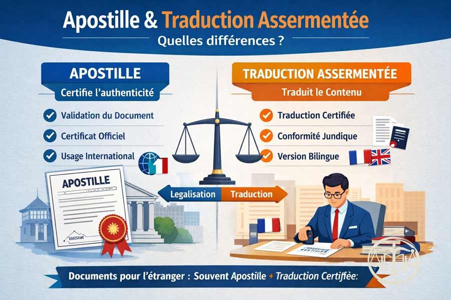 Comprendre une traduction assermentée et apostillée