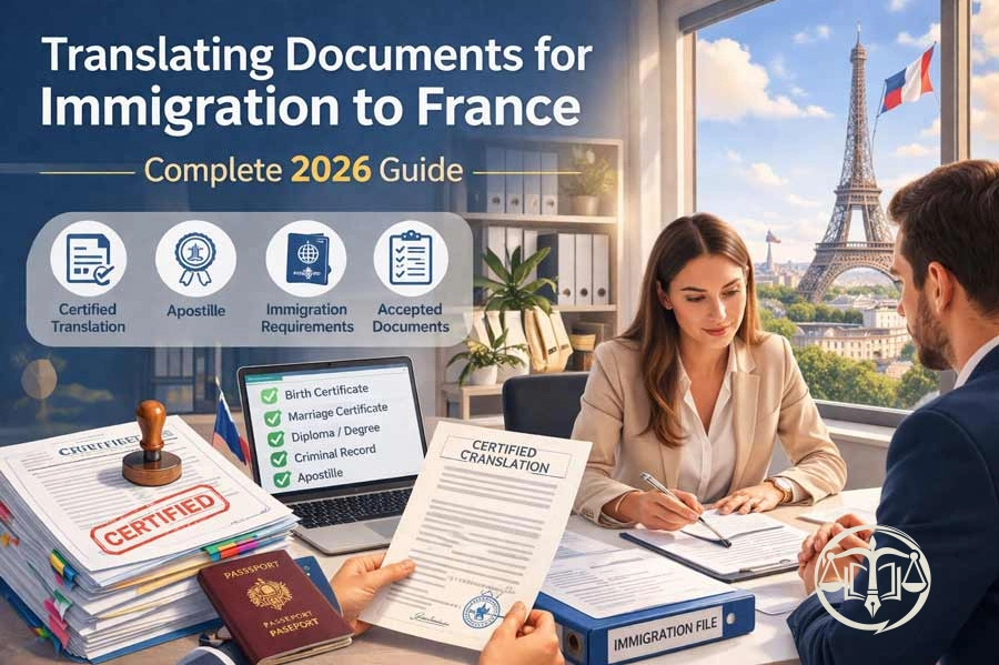 Certified Translation for Immigration to France 2026 | Guide + Apostille