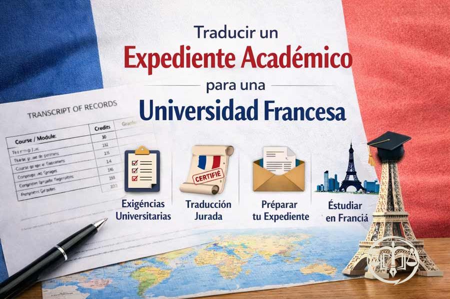 Traducir un expediente académico para una universidad francesa: guía completa