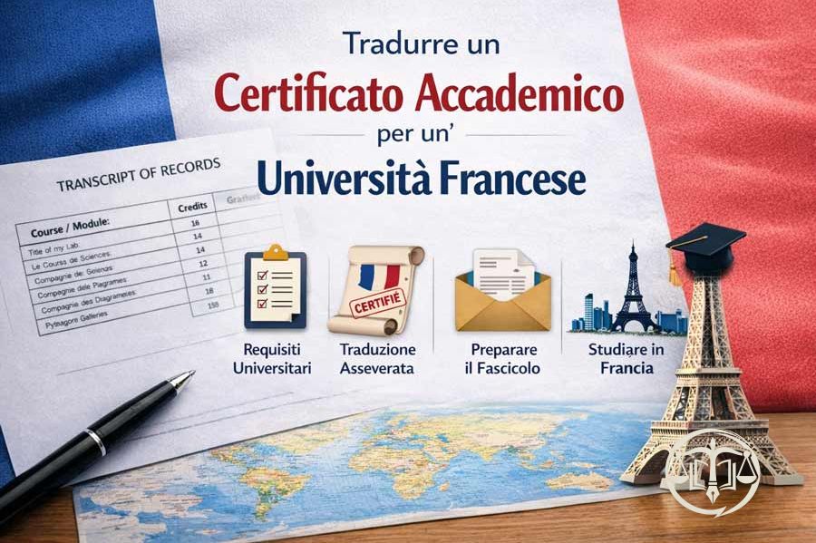 Tradurre un certificato degli esami per un'università francese: guida completa