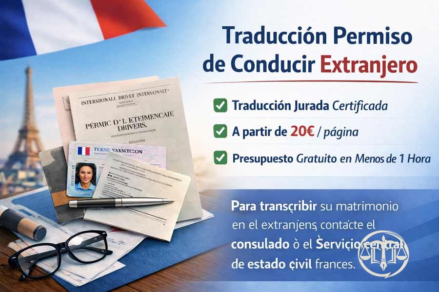 Traducción del permiso de conducir extranjero