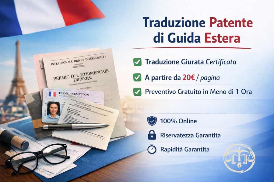 Traduzione della patente di guida estera