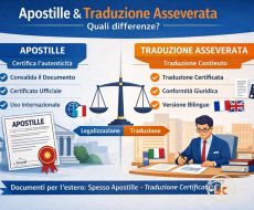 Apostille e traduzione giurata: differenze e procedure