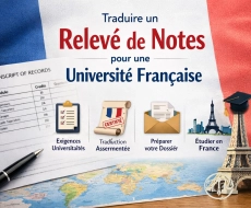 Traduire un relevé de notes pour une université française : guide complet