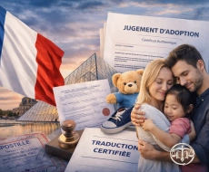 Reconnaissance adoption étrangère France : traduction certifiée