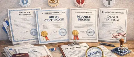 Certified Translation of Civil Status Documents