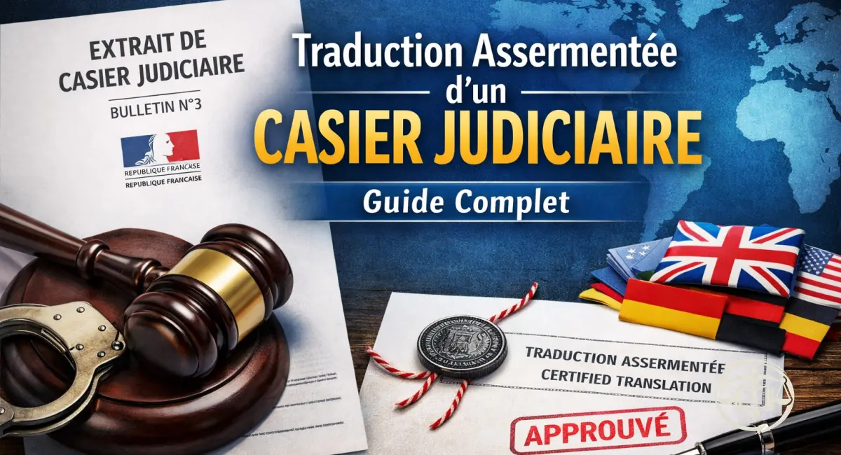 Traduction assermentée casier judiciaire : guide complet