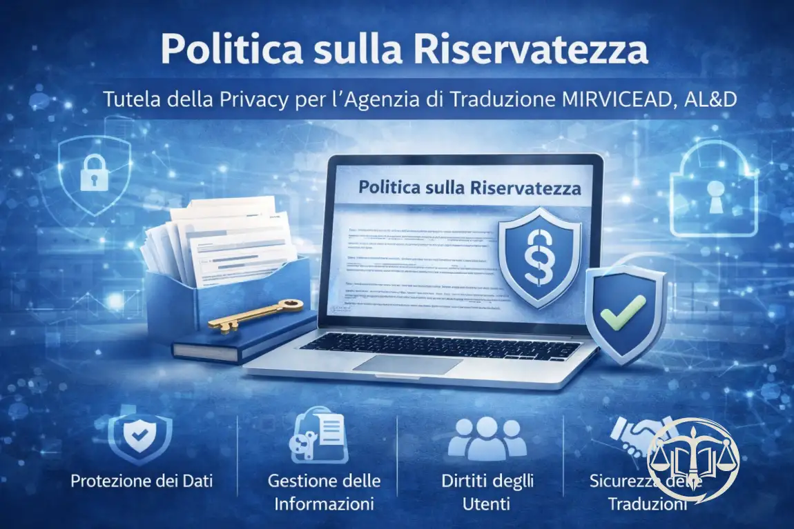 Informativa sulla privacy: protezione dei dati e sicurezza dei documenti