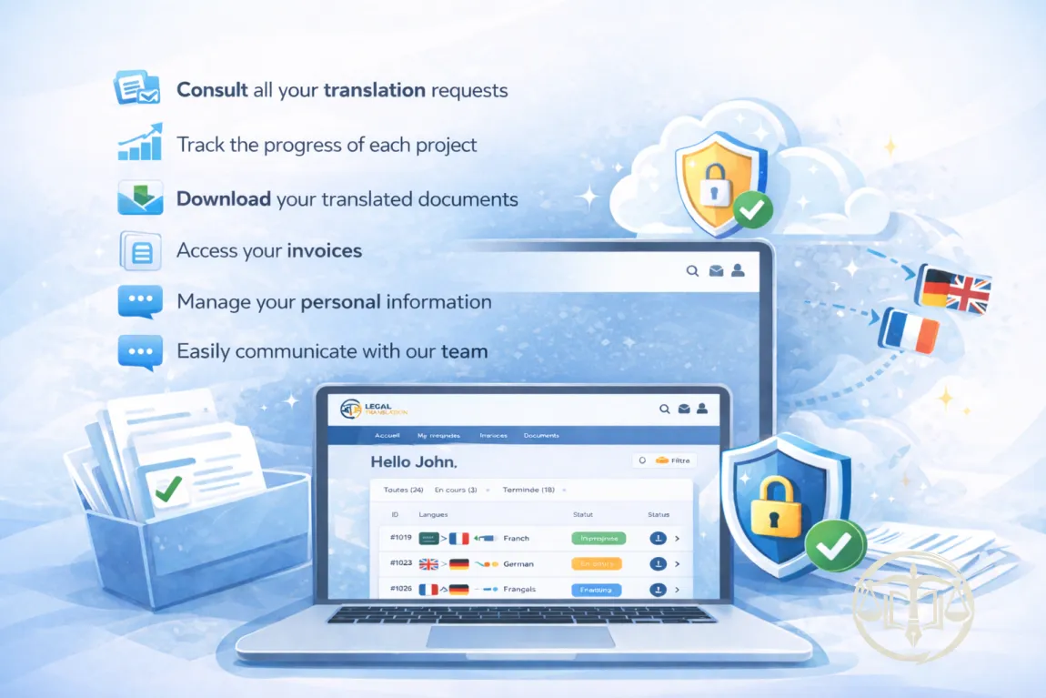 Secure Client Portal - Track Your Translation Online