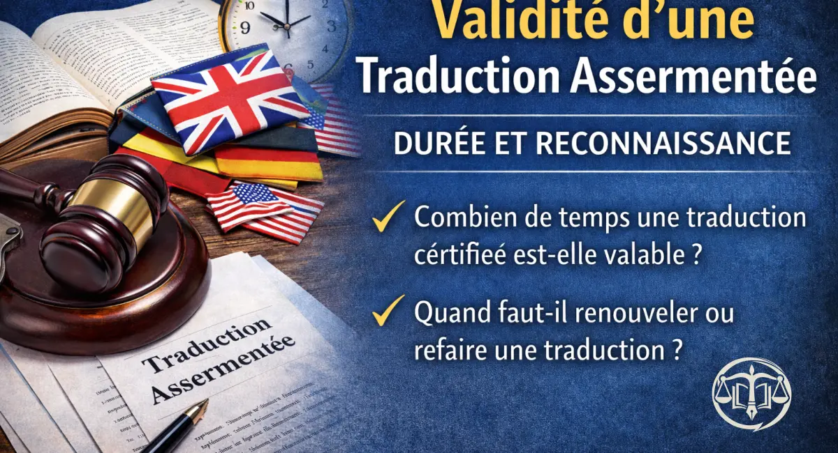 Validité d'une traduction assermentée : durée et reconnaissance