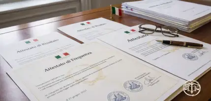 Attestato di superamento o certificato di frequenza scolastica