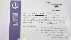 Traduction acte de naissance