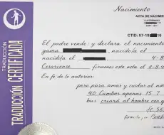 Traducción jurada de certificado de nacimiento