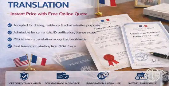 Certified Driver's License Translation
