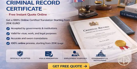 Certified Translation of a Criminal Record Certificate
