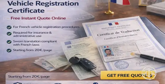 Certified Translation of a Vehicle Registration Certificate