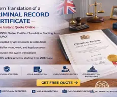 Certified Translation of a Criminal Record Certificate