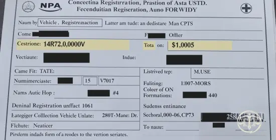Traduction Assermentée Carte Grise