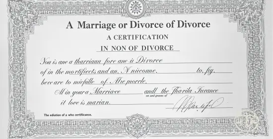 Traduction assermentée certificat de mariage et divorce