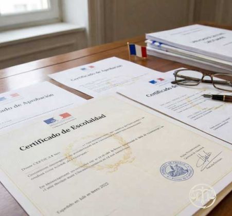 Certificado de aprovechamiento o de escolaridad
