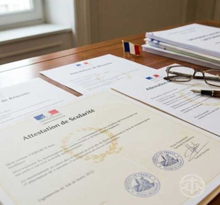 Attestation de réussite ou de scolarité
