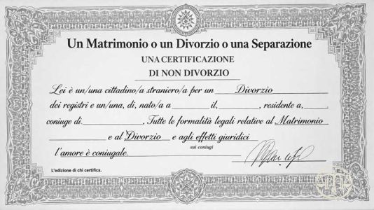 Traduzione giurata certificato di matrimonio e divorzio