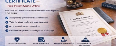 Certified Translation of a Criminal Record Certificate