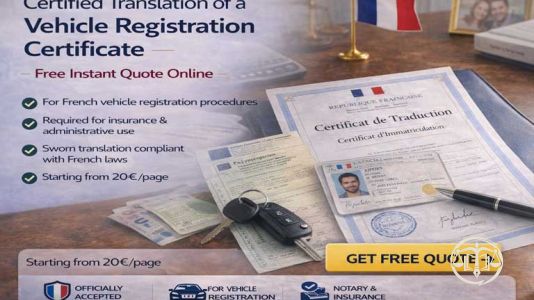 Certified Translation of a Vehicle Registration Certificate