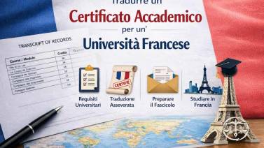 Tradurre un certificato degli esami per un'università francese: guida completa