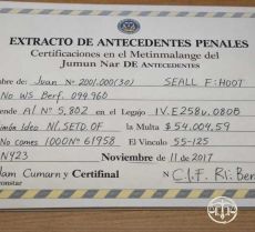 Traducción jurada de certificado de antecedentes penales