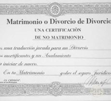Traducción jurada de certificado de matrimonio y divorcio