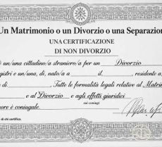 Traduzione giurata certificato di matrimonio e divorzio