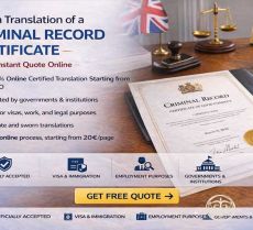 Certified Translation of a Criminal Record Certificate
