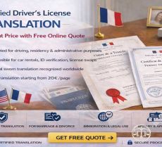 Certified Driver's License Translation