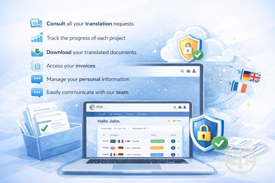 Secure Client Portal - Track Your Translation Online